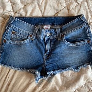 True Religion Jean Shorts size 32
